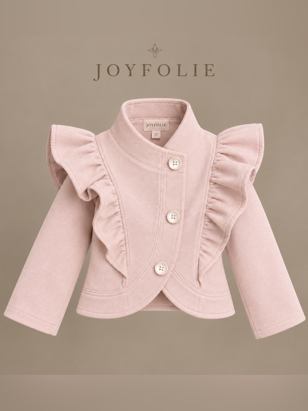 Joyfolie 2T Ellery Jacket in Light Pink NWT